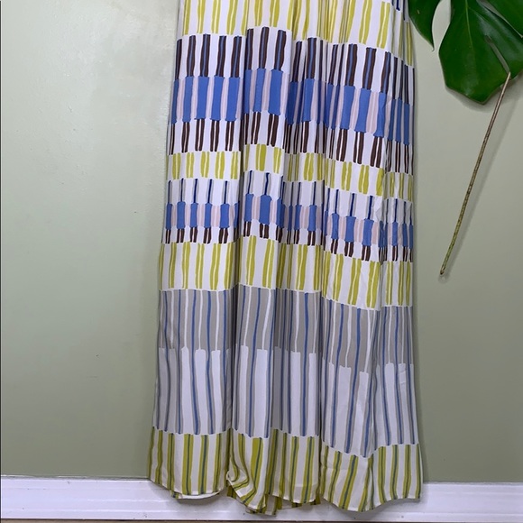 NWT Massimo Dutti SILK Halter Maxi Dress Green - Picture 5 of 6